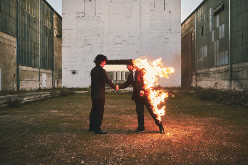 Stefan Walther brennt